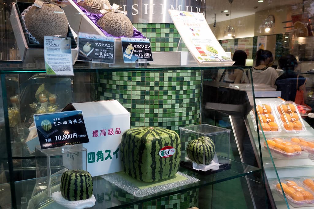 Window of the Nishimura Fruit Shop in Shibuya, Tokyo