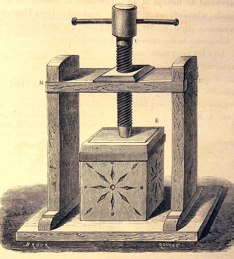 'Machine Pellegrin pour mettre le beurre en mottes'.