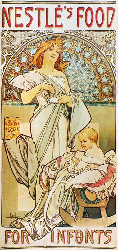 Alphonse Mucha - A34 Nestle's Food For Infants, 1898.