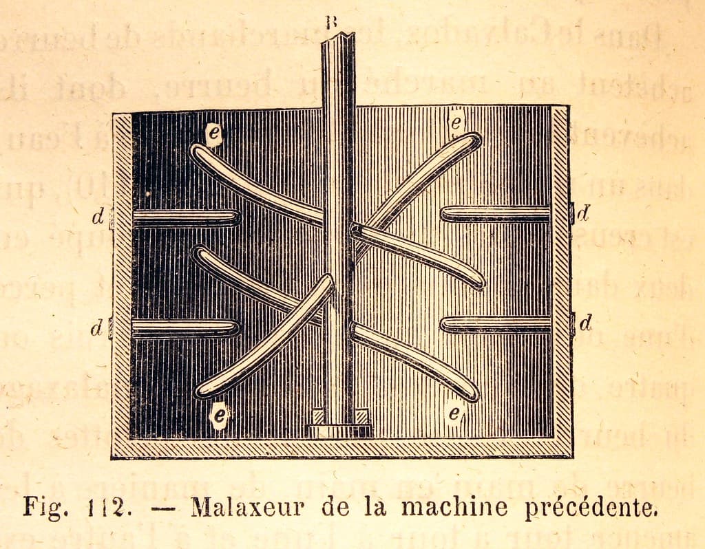 'Malaxeur de la machine précédente'.