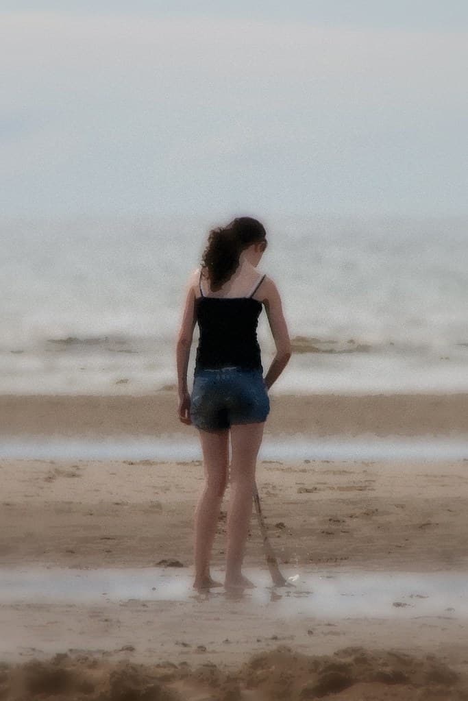 Girl On Beach