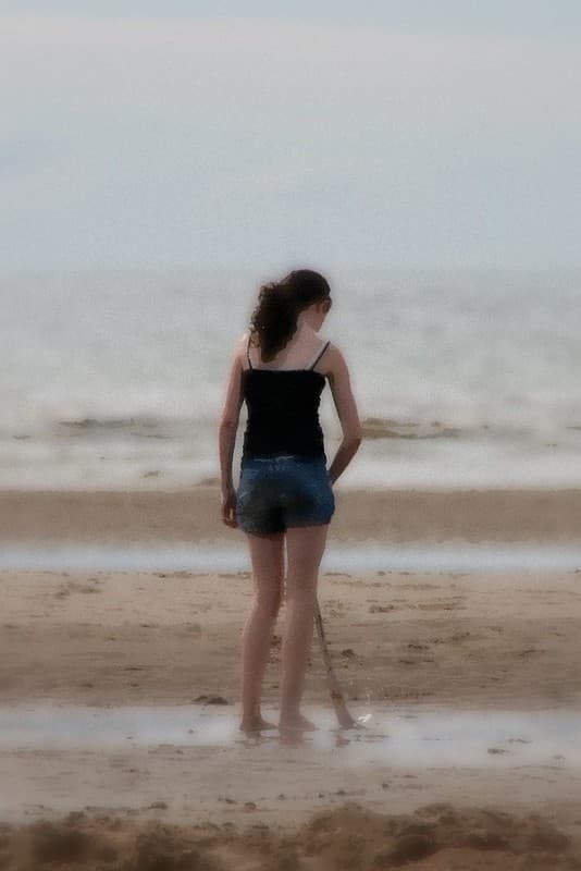 Girl On Beach