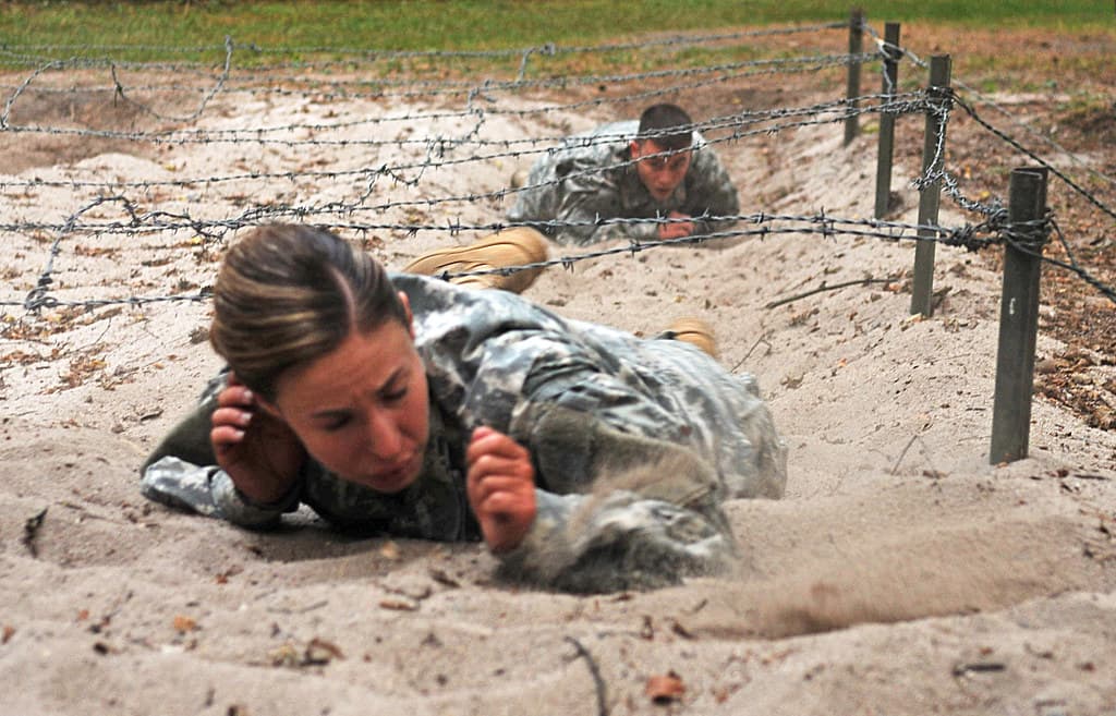 Through the sand under the wire
