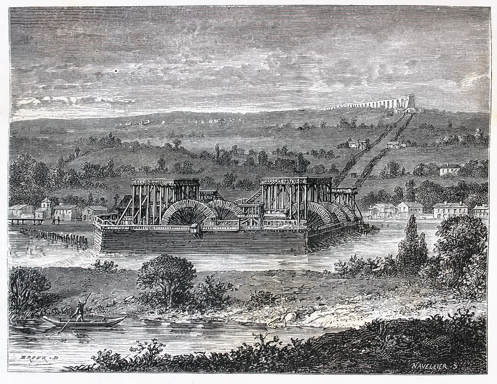 'La machine hydraulique de Marly, en 1725'.