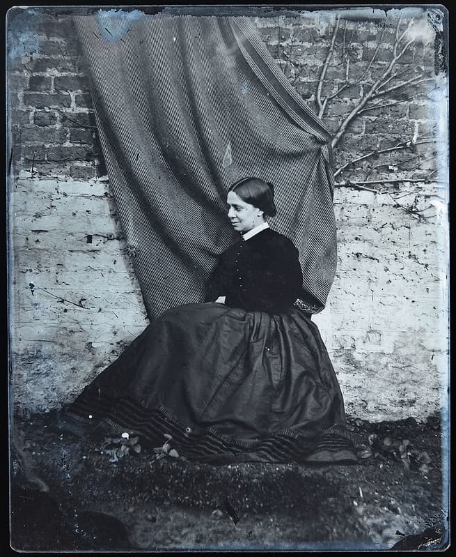 Early wet plate collodion portrait of lady #1