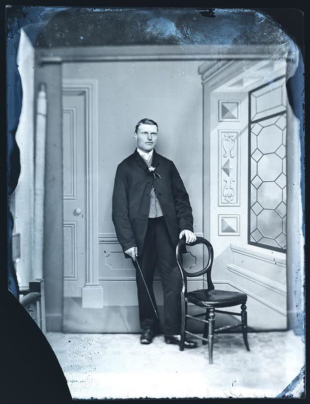 Collodion, glass, negative