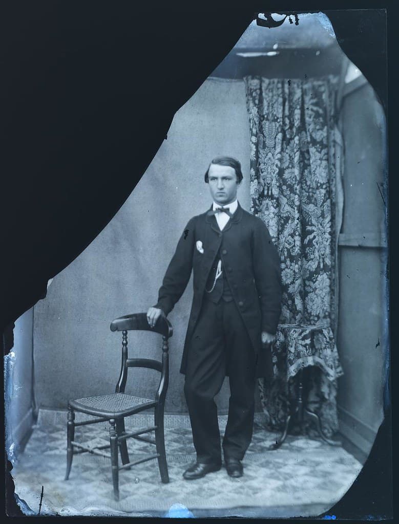 Collodion, glass, negative