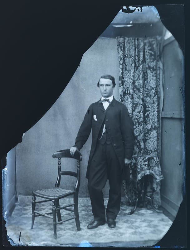 Collodion, glass, negative