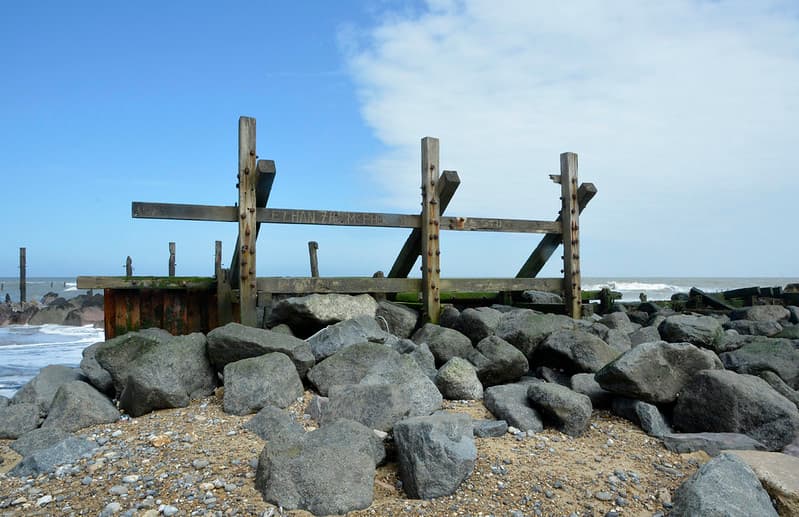 Graffiti on beach