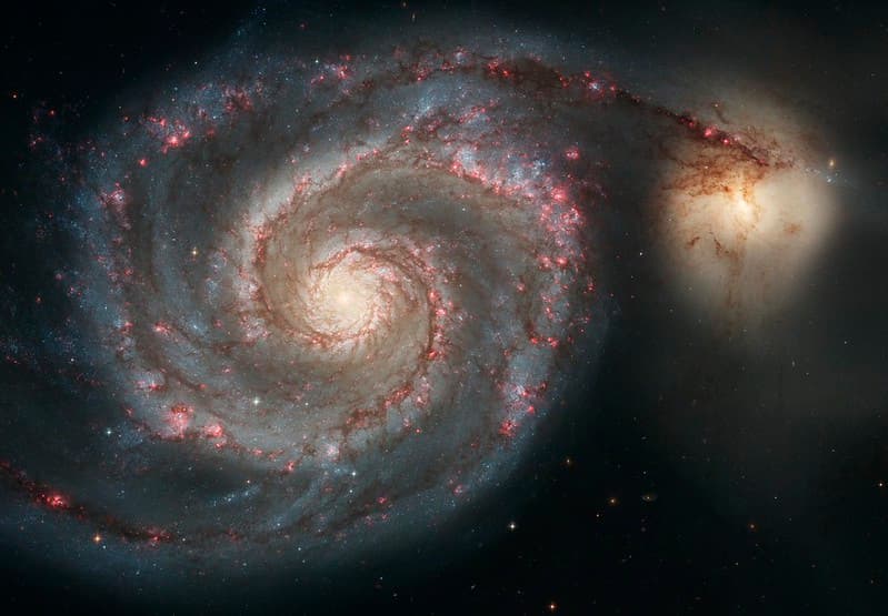 Messier 51 (M51) Whirlpool Galaxy
