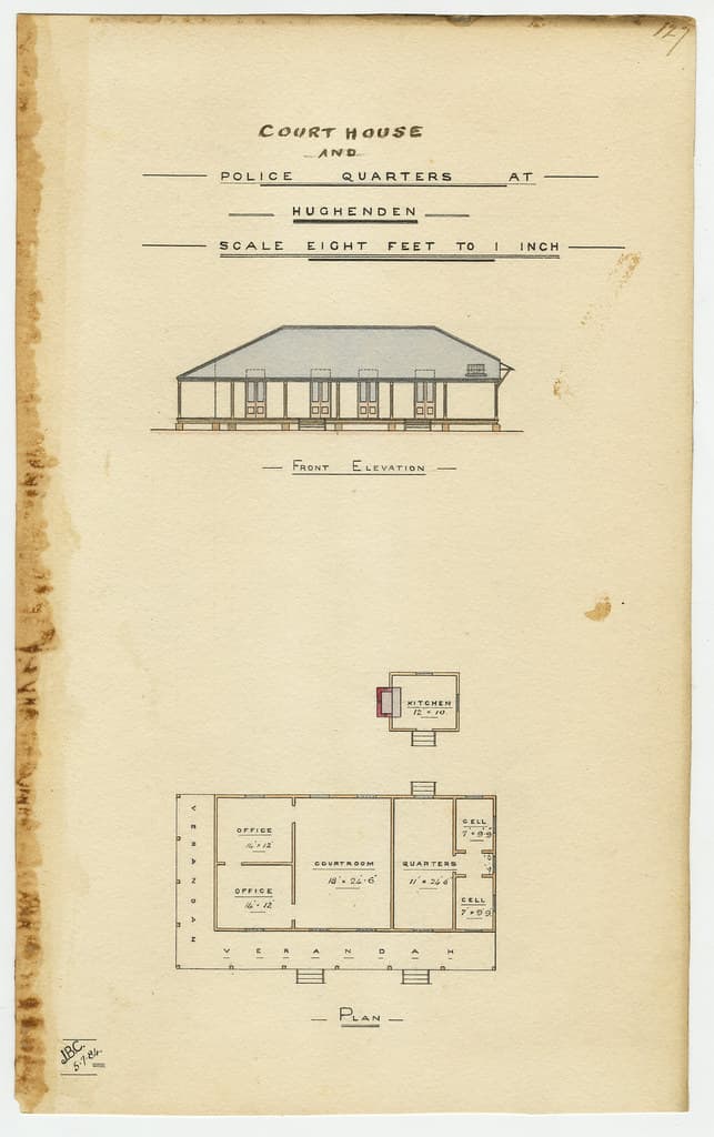 Architecture, drawing, hughenden