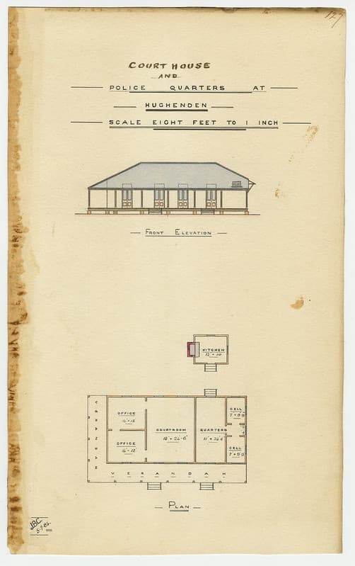 Architecture, drawing, hughenden
