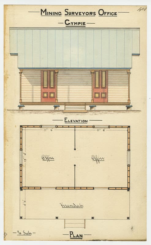 Drawing, gympie, plan