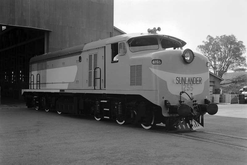 Locomotive 1255, English Electric factory, Rocklea, 4 September 1960