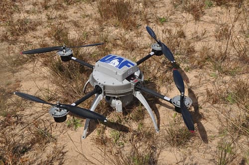 Drone (remotely-piloted vehicle) quadcopter