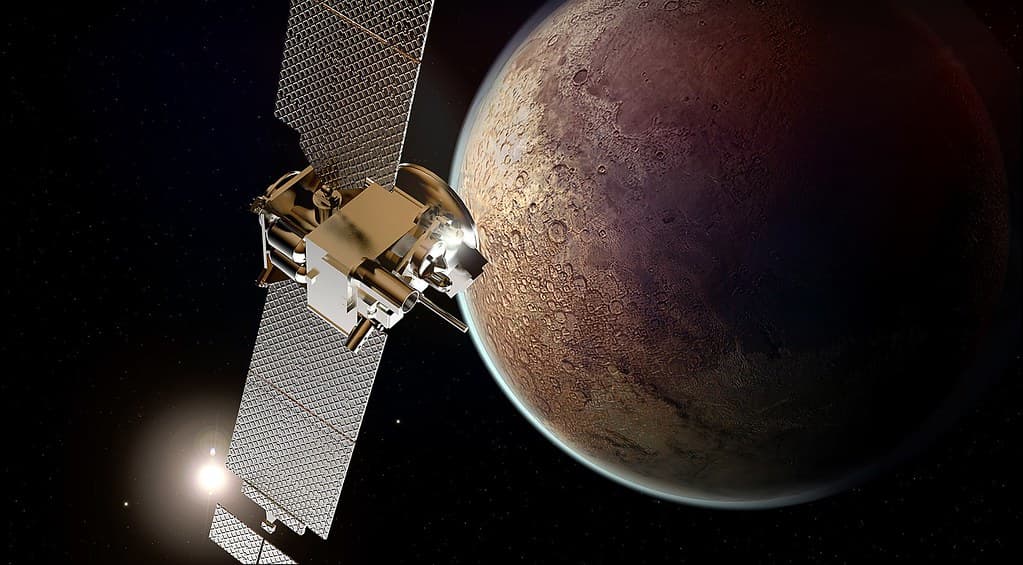 Satellite in space