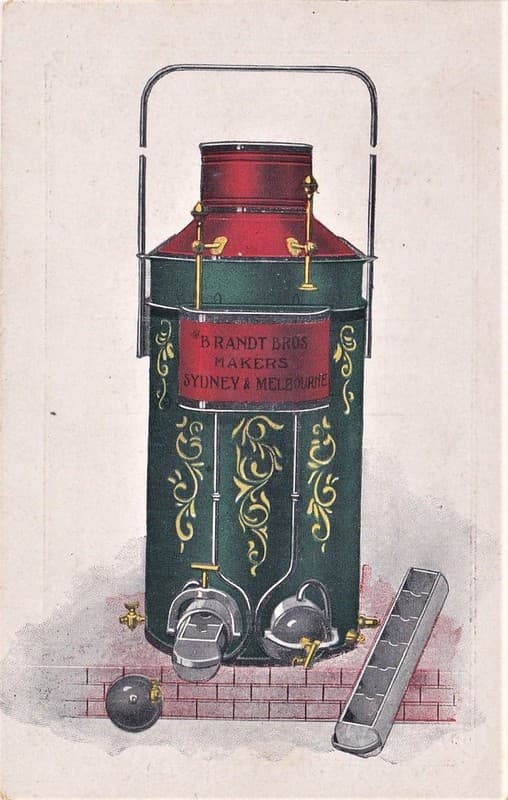ADVERTISEMENT FOR BRANT BROS ACETYLENE GAS LAMP, SYDNEY - early 1900s