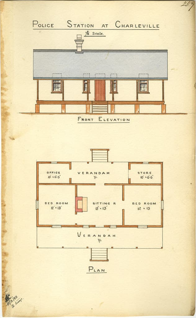 Architecture, charleville, drawing
