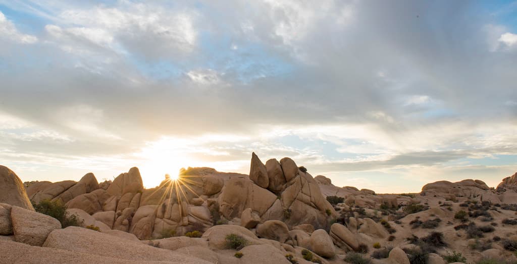 Sunset near Jumbo Rocks