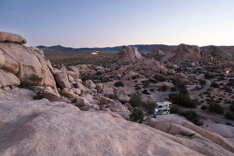 Sunset at Hidden Valley Campground