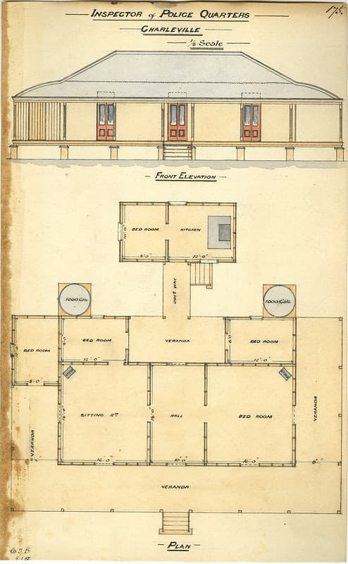 Architecture, charleville, drawing