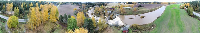 20171011 Nautelankoski drone panorama 360