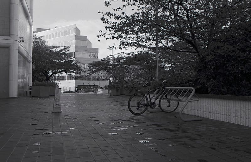 Bicycle and walkway