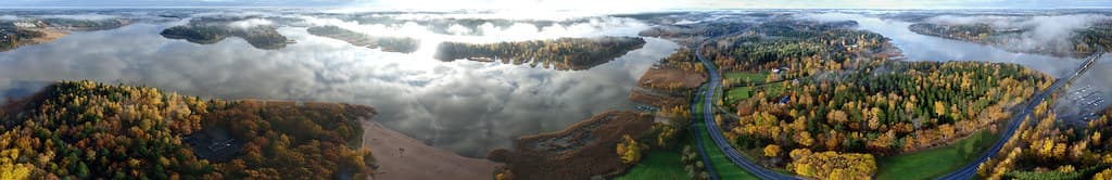 20171020 Hirvensalo Satava Kakskerta drone panorama 360