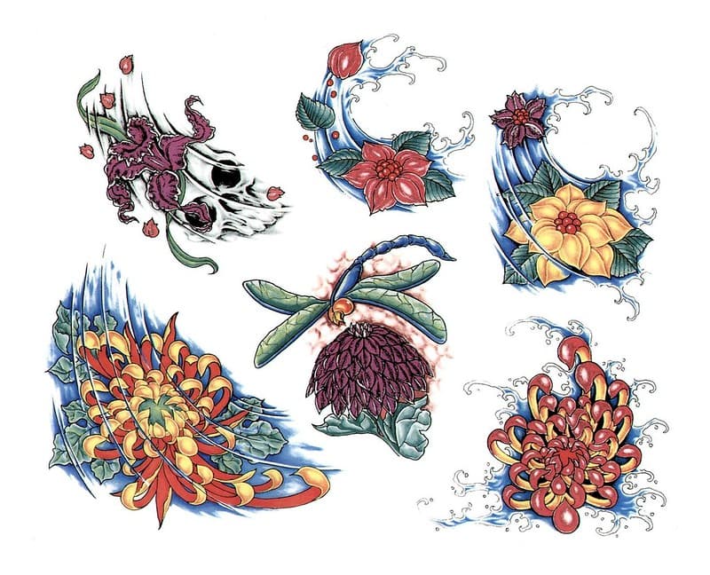 Flower tattoo designs #flowertattoo #flowertattoos #tattooart