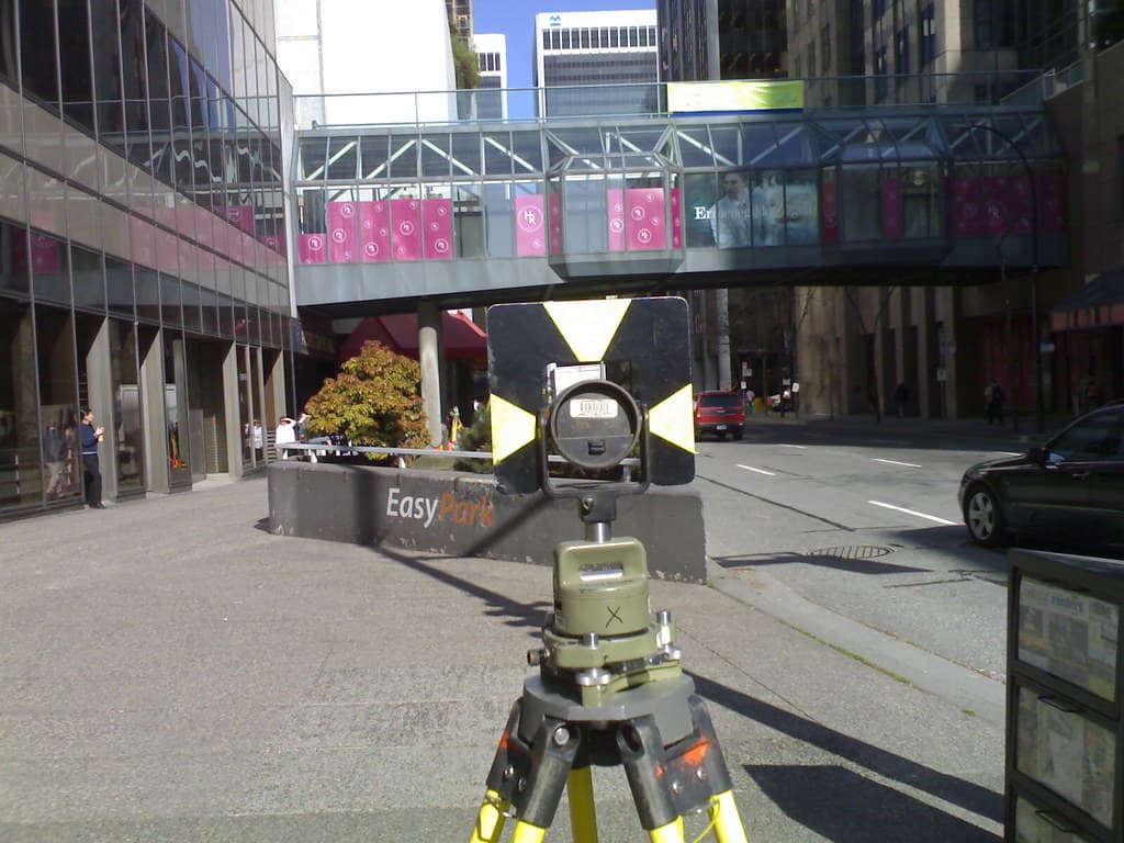 Surveyor gear on Dunsmuir - Roland in Vancouver 2042