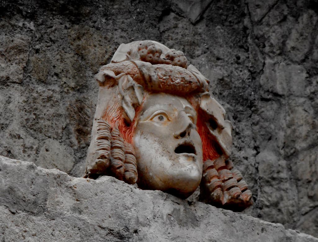 Herculaneum, mask, theatre