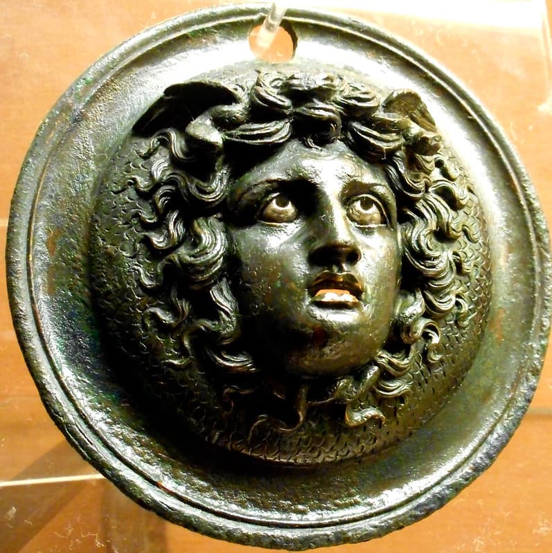 Archaeologicalmuseum, bronze, gorgon