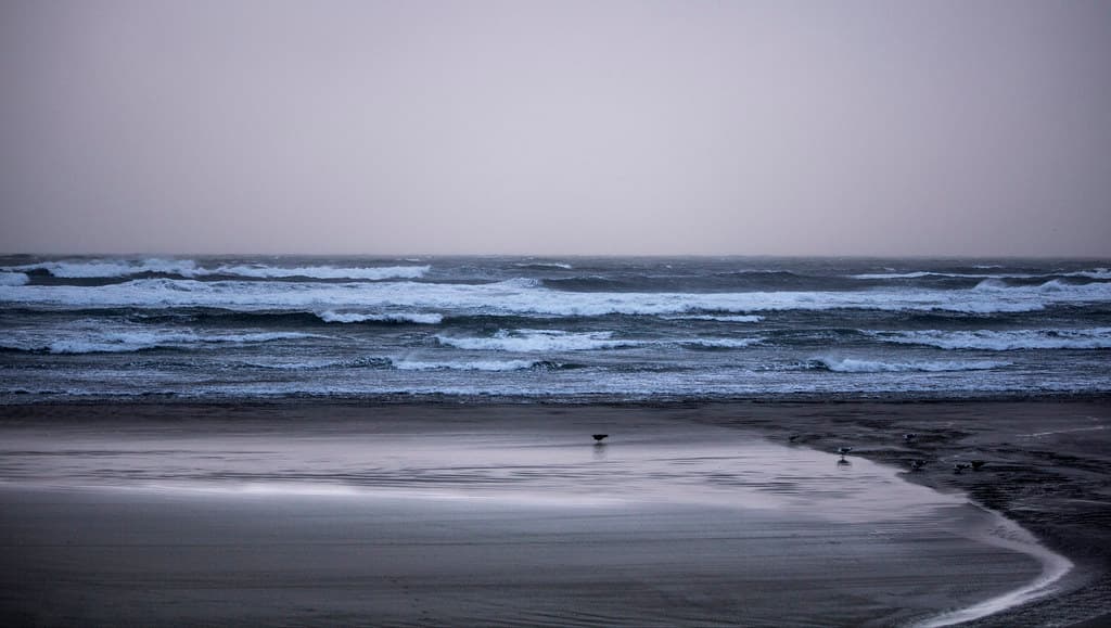 Sunset at Nye Beach, Oregon