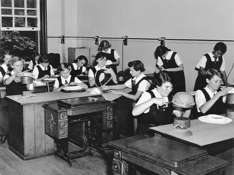State High School, Domestic Science, Millinery - Brisbane