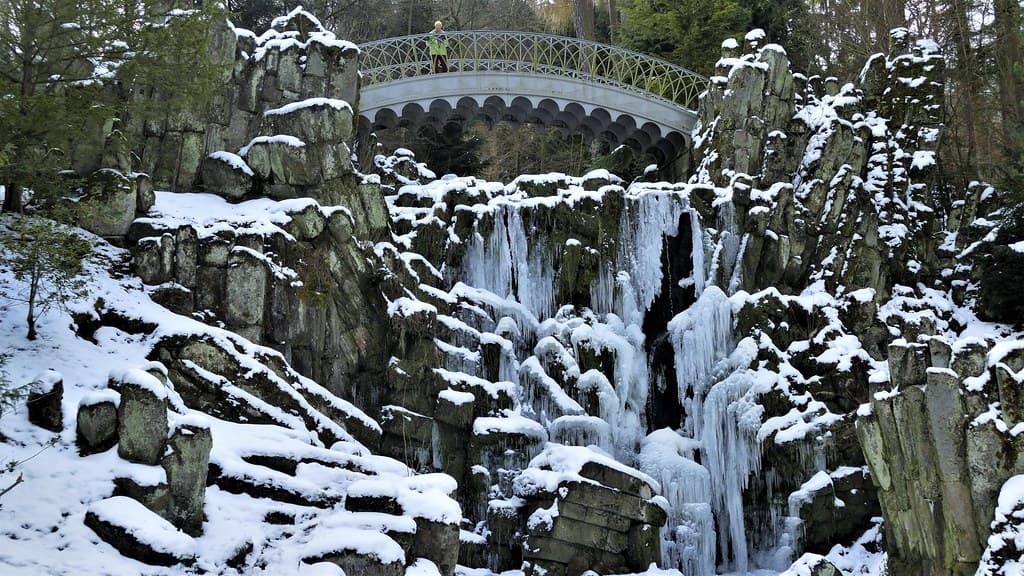 Iced waterfall