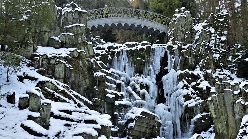 Iced waterfall
