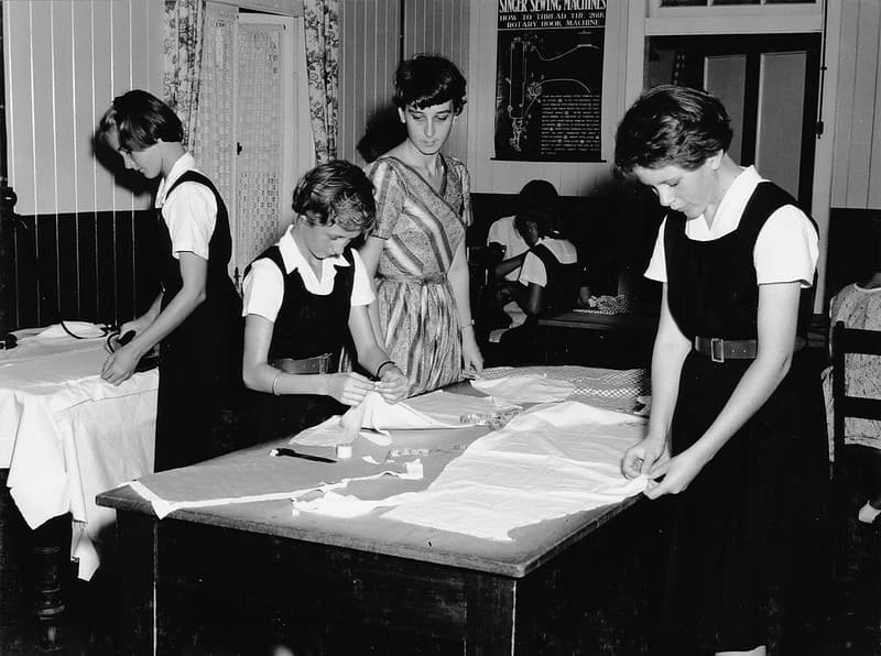 State High School, Domestic Science, Garment cutting - Brisbane
