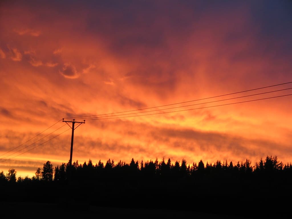 Burning sky