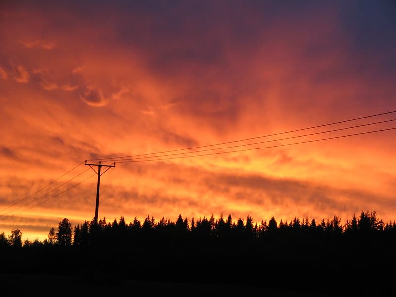 Burning sky