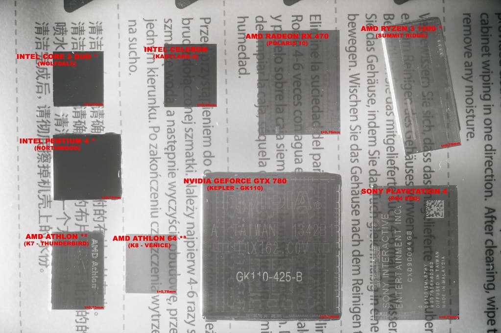 Opaque Intel chips?