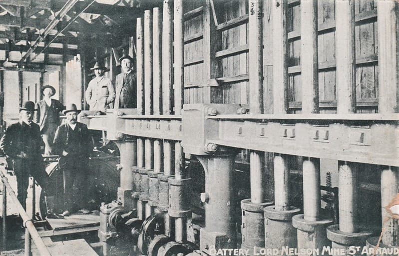 Battery at Lord Nelson Mine, St. Arnaud, Victoria - early 1900s