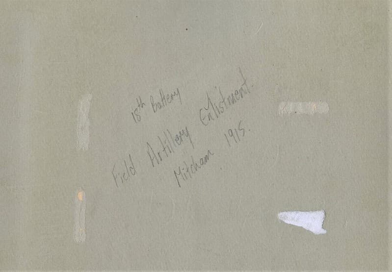 18th Battery, Field Artillery Enlistment, Mitcham, S.A. - 1915
