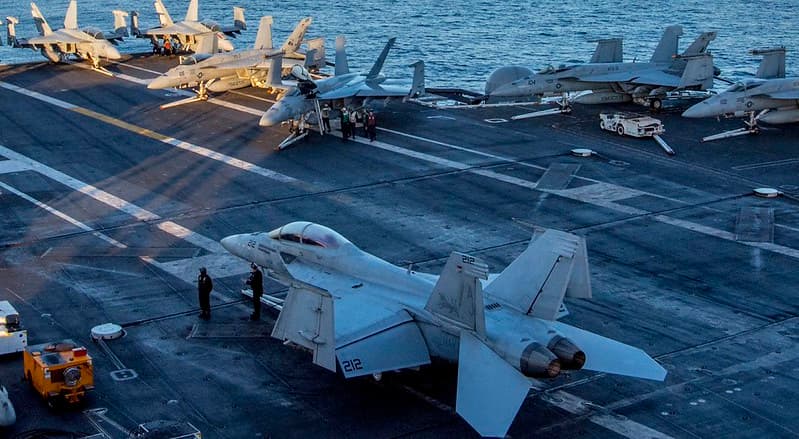 The Nimitz-class aircraft carrier USS George H.W. Bush (CVN 77)