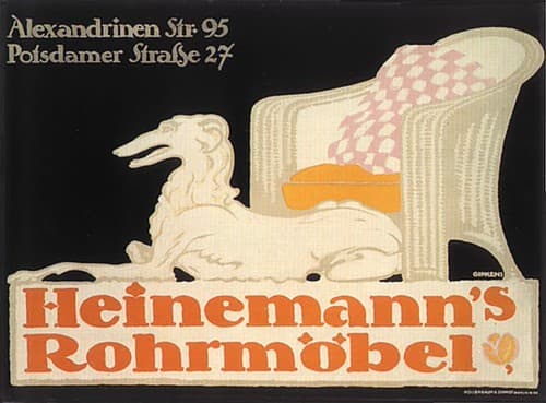 Heinemann's cane furniture (1912)