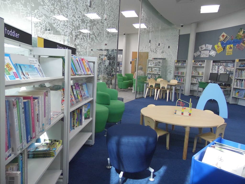 High Heaton Library interior