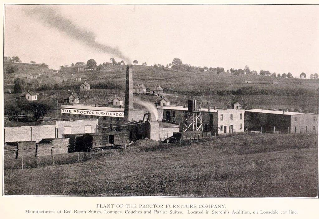 Plant of the Proctor Furniture Co., Sterchi's Addition, Knoxville 1904