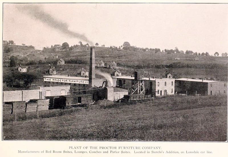 Plant of the Proctor Furniture Co., Sterchi's Addition, Knoxville 1904