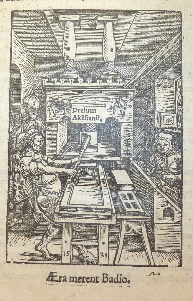 Printer's device of Josse Badius, 1462-1535