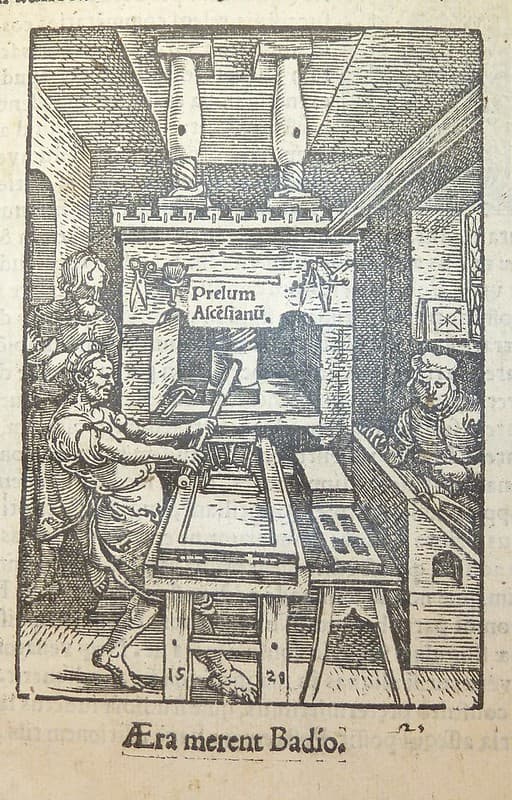 Printer's device of Josse Badius, 1462-1535