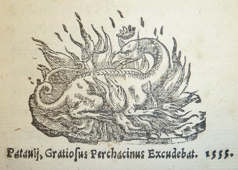 Device of printer Gracioso Perchacino, fl. 1553-1601